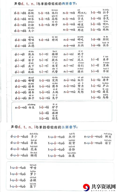 韵母攻略T系列102章