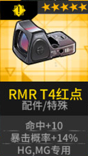 少女前线备用瞄具RMRT4红点怎么样？RMRT4红点评测