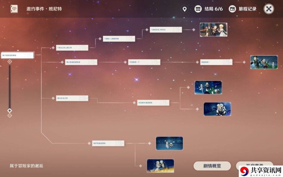 原神班尼特邀约全结局攻略大全 班尼特邀约第一章结局攻略