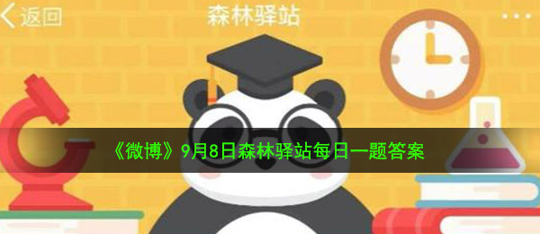 大熊猫小时候怎么称呼呢-9月8日森林驿站每日一题答案