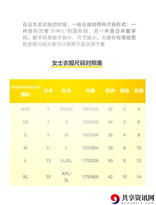 欧洲尺码日本尺码专线，读者：让我们深入了解尺码转换的奥秘