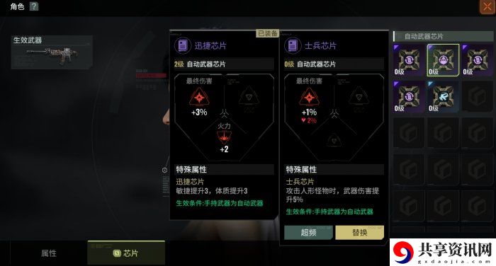 芯片获取攻略 角色技能搭配指南