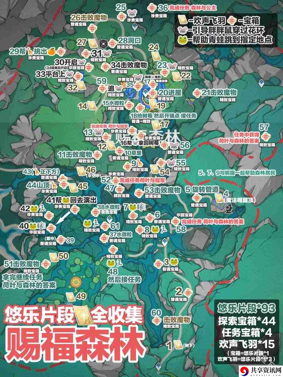 原神悠乐片段位置在哪里 原神4.8希慕兰卡地图悠乐片段位置大全