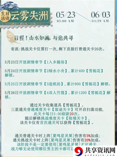 2023夏鸣星生日活动全攻略 攻略教你如何选