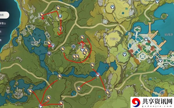 原神石珀最快采集路线
