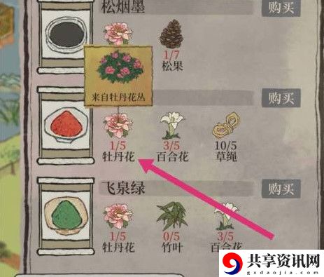 江南百景图牡丹红获取位置介绍