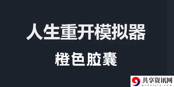 人生重开模拟器橙色胶囊作用介绍：游戏设置调整最佳方案