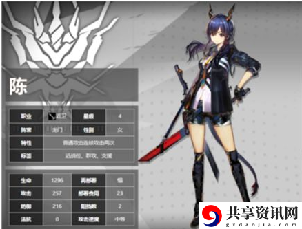 明日方舟五星干员陈属性介绍-陈属性怎么样