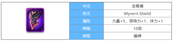 剑与家园龙骨盾图鉴介绍-龙骨盾属性怎么样