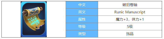剑与家园破旧卷轴图鉴介绍-破旧卷轴属性怎么样