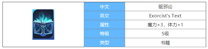 剑与家园驱邪论图鉴介绍-驱邪论属性怎么样