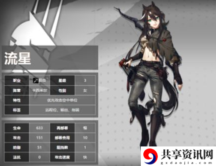 明日方舟四星干员流星属性介绍-流星属性怎么样