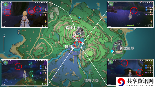 绯樱绣球采集路线图 游戏音效与氛围