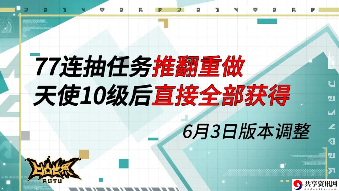 凹凸世界手游77连抽任务更改 天使10级77连抽可获得