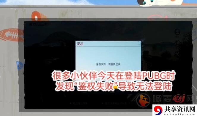 绝地求生国际服鉴权失败解决方法 绝地求生国际服鉴权失败原因