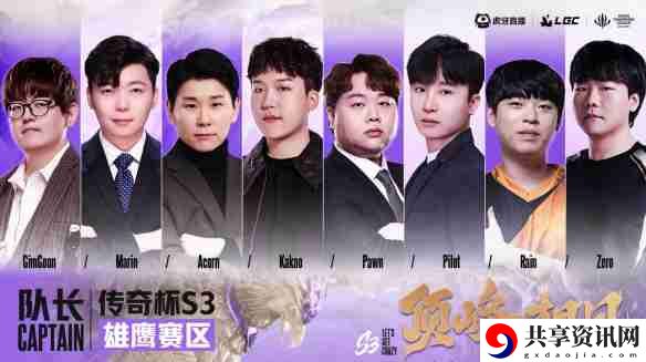 英雄联盟传奇杯s3队长名单一览