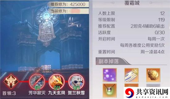 完美世界手游覆霜元副本怎么打?
