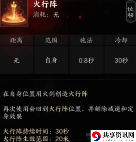 诛仙世界炎焚香有哪些技能