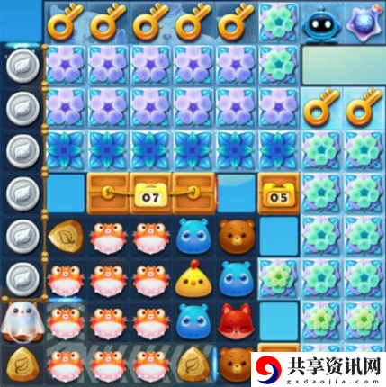 开心消消乐1704关怎么过-开心消消乐1704关三星攻略