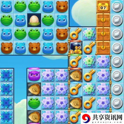 开心消消乐1607关怎么过-开心消消乐1607关三星攻略