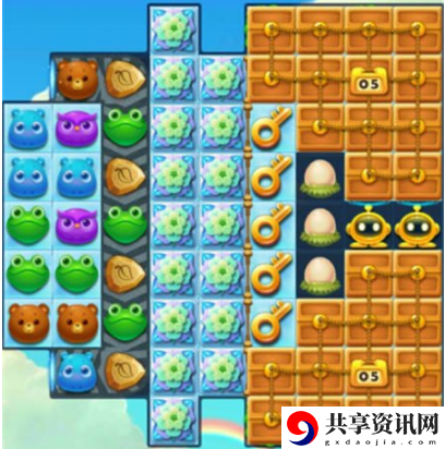 开心消消乐1494关怎么过-开心消消乐1494关三星攻略