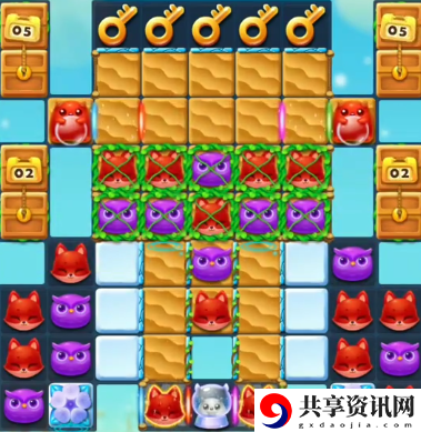 开心消消乐1412关怎么过-开心消消乐1412关三星攻略