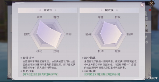 完美世界手游武侠仙魔如何选择-武侠升仙入魔选择分析