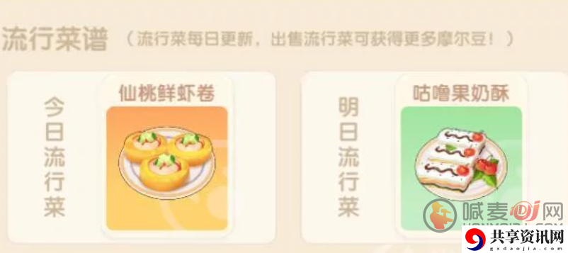 摩尔庄园手游咕噜果奶酥的制作方法 咕噜果奶酥如何制作