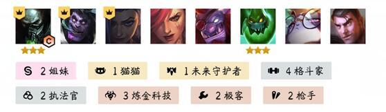 云顶之弈s6格斗八五枪手阵容