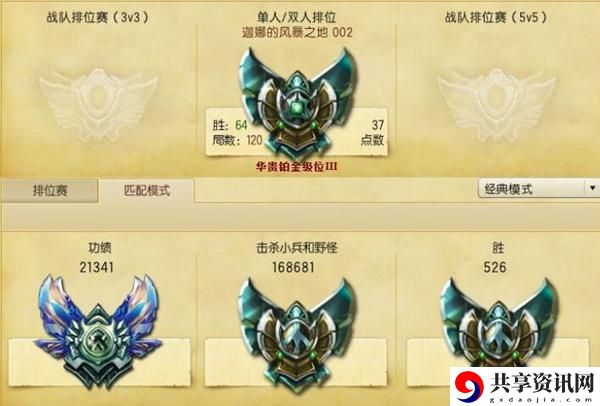 英雄联盟手游段位等级表