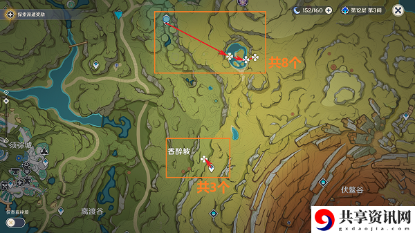 蕈兽孢子最佳采集路线图 攻略带你发现资源
