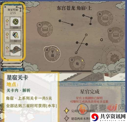 江南百景图东宫苍龙角宿上如何通关 江南百景图水车获取攻略
