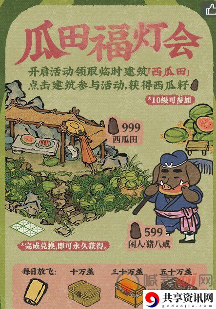 江南百景图瓜田福灯会活动玩法 瓜田福灯会活动玩法规则