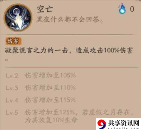 新式神月读技能介绍 角色培养全方位攻略