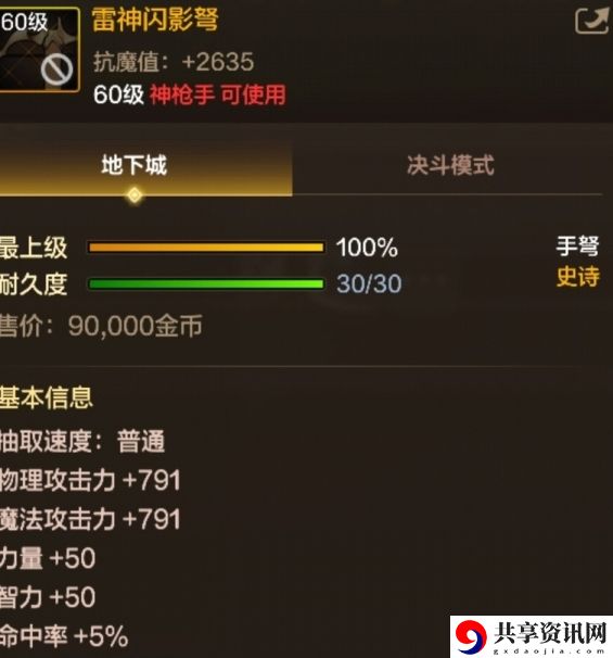 DNF手游雷神闪影弩怎么样