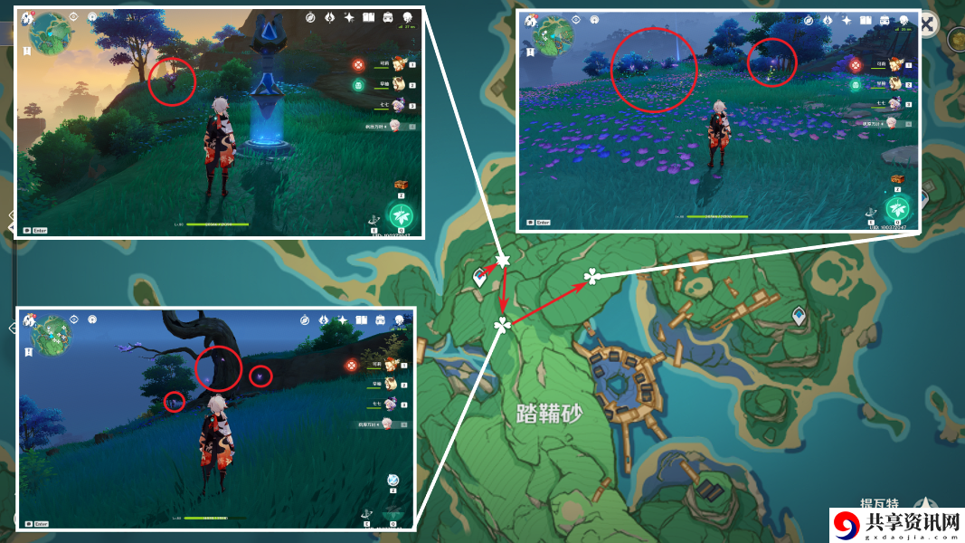 稻妻雷晶蝶收集线路图 稀有称号获取条件