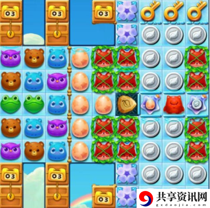 开心消消乐1644关怎么过-开心消消乐1644关三星攻略