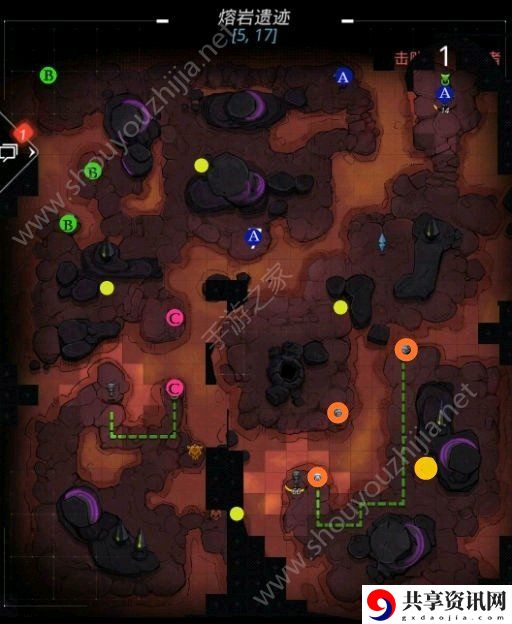 跨越星弧熔岩遗迹一图流攻略 熔岩遗迹传送规律说明