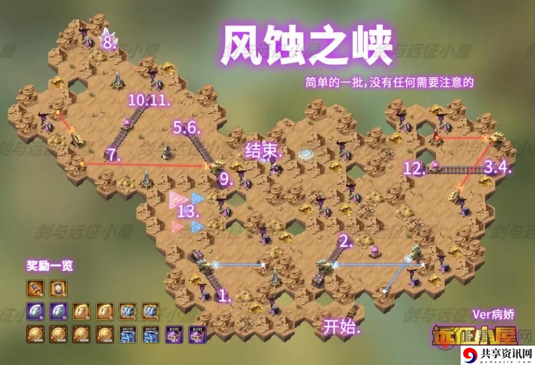 剑与远征奇境漫游风蚀之峡通关攻略 奇境漫游风蚀之峡如何通关
